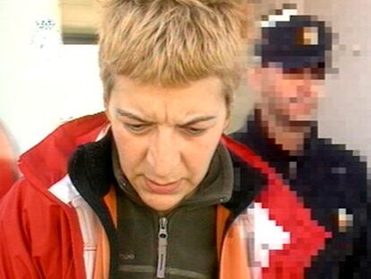 La etarra García Morcillo a su llegada a España, en noviembre de 2008