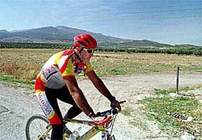 El ciclista Javier Lacarra