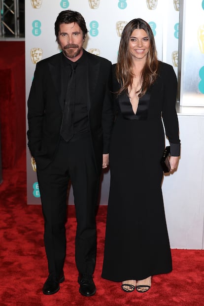 Christian Bale y su pareja, Sibi Blazic.