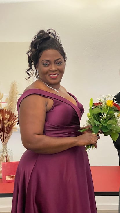 Josepha, el día de su boda, este verano.