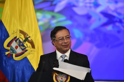 Gustavo Petro durante la instalación del Congreso.
