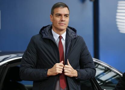 Pedro Sánchez, el pasado viernes en Bruselas.