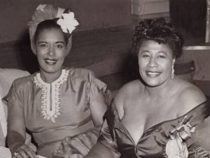 Billie Holliday (izquierda) y Ella Fitzgerald.