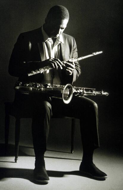 Retrato de John Coltrane