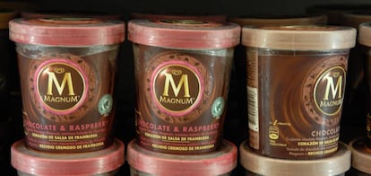 Helados Magnum, propiedad de Unilever.