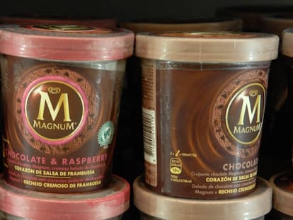 Helados Magnum, propiedad de Unilever.