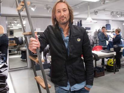 Peter Danckaerts, en una tienda de la marca en la calle Serrano.