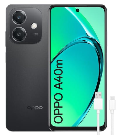 Nuevo teléfono OPPO A40m de color negro