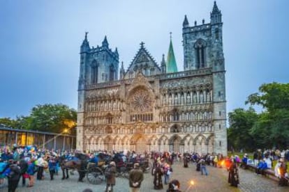 La catedral de Trondheim (Noruega).