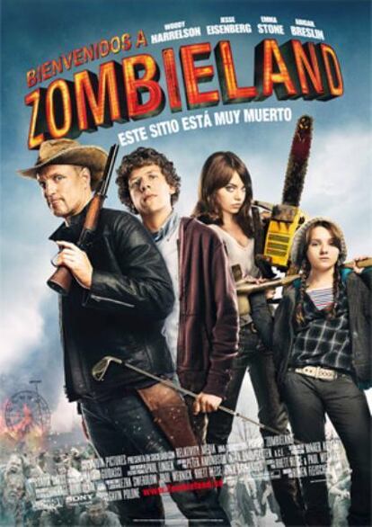 Cartel de Bienvenidos a Zombieland