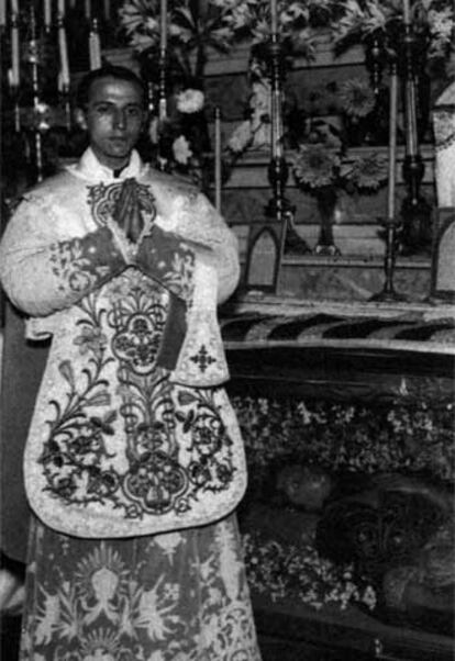 Aita Patxi, el día de su primera misa, en septiembre de 1935.