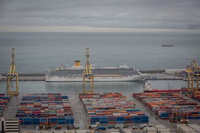 Contenedores del puerto de Barcelona, donde la organización pretendía introducir grandes cantidades de cocaína.