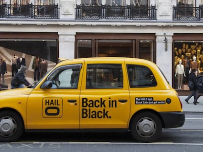 Un taxi de la plataforma Hailo a Londres.