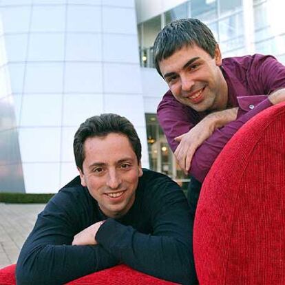 Sergey Brin (izquierda) y Larry Page, fundadores de Google.