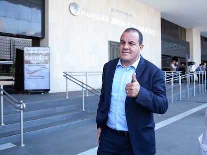 Cuauhtémoc Blanco en la Cámara de Diputados, en febrero de 2024.