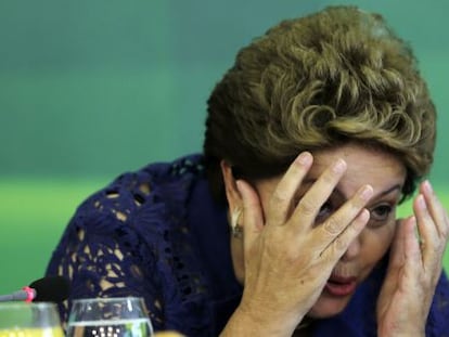 Rousseff, durante un desayuno el pasado diciembre en Brasilia.