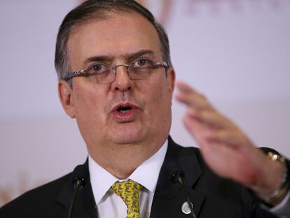 El canciller de México, Marcelo Ebrard, el 8 de enero de 2020.