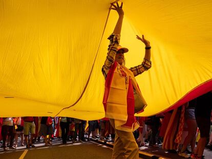 La manifestación en Barcelona por la unidad de España, en imágenes