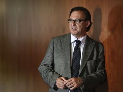 Josep Maria Vila d'Abadal, la semana pasada en el Parlament.