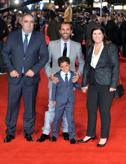 La madre de Cristiano, Maria Dolores Aveiro y Cristiano Ronaldo Jr.