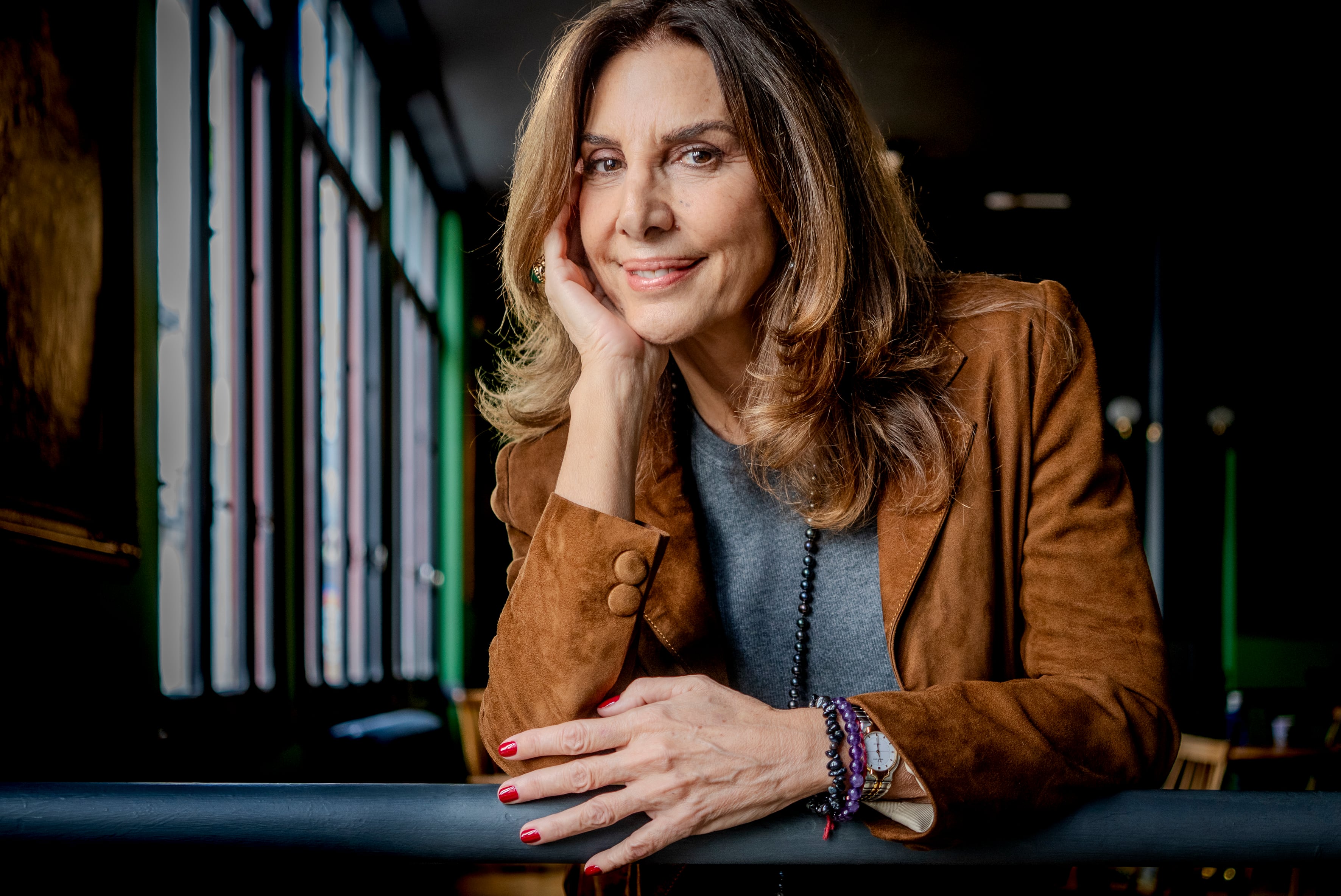 Pastora Vega, en el ambigú del teatro Infanta Isabel, en Madrid.