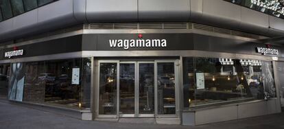 Fachada del restaurante que Wagamama tenía en la calle Génova de Madrid