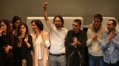 Clausura de la asamblea ciudadana de Podemos.