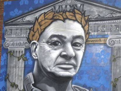 Un mural de Claudio Ranieri en Leicester.