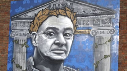 Un mural de Claudio Ranieri en Leicester.