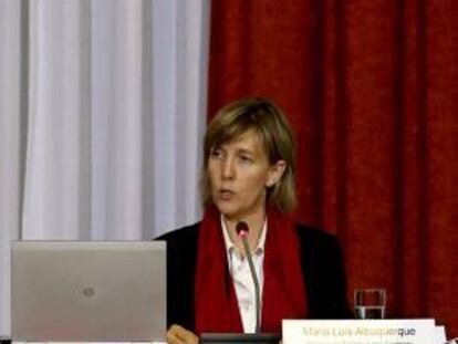 La ministra de finanzas de Portugal, María Luis Albuquerque. EFE/Archivo