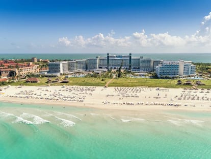 The beachfront at the Meliá Internacional in Varadero.