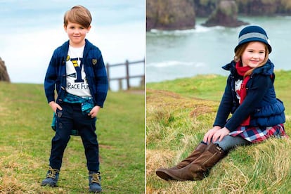 Cuadros y aires british. Así quieren vestir a los niños en Mayoral.