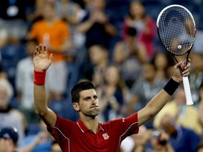 Novak Djokovic, la noche del lunes en Nueva York.