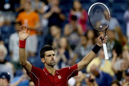 Novak Djokovic, la noche del lunes en Nueva York.