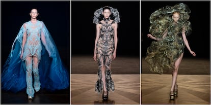 Desfile de Iris Van Herpen en la semana de la moda de París.