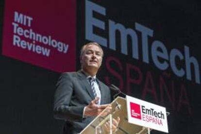 El presidente de la Generalitat, Alberto Fabra, ha inaugurado la tercera edición de la conferencia europea de tecnologías emergentes del Instituto Tecnológico de Massachusetts en el Palau de Les Arts d ela Ciudad de las Ciencias de Valencia.