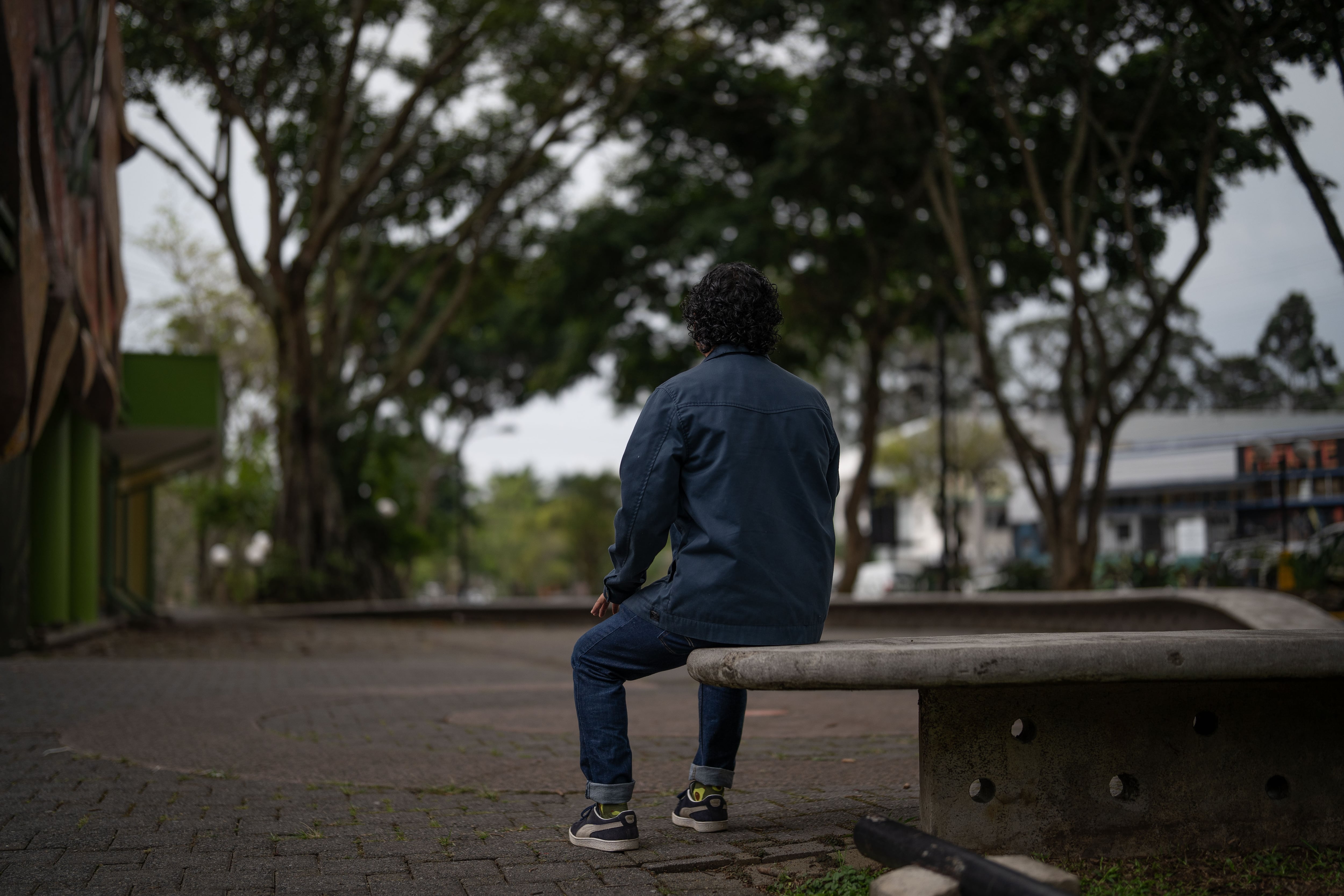 Macuto, un joven nicaragüense exiliado en Costa Rica.
