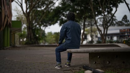 Macuto, un joven nicaragüense exiliado en Costa Rica.