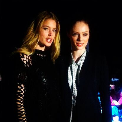 Doutzen Kroes y Coco Rocha en Theory by Theyskens.