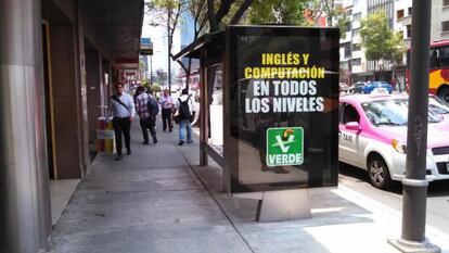 Propaganda del Partido Verde en la Ciudad de México.