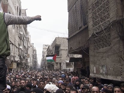 Fotograma de la película 'Little Palestine. Diary of a siege', del director Abdallah Al Khatib, exhibida en la XV edición del festival MiradasDoc, en Tenerife.