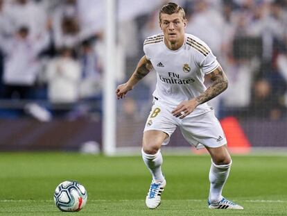 Toni Kroos, en el Madrid-Celta en el Bernabéu.