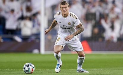 Toni Kroos, en el Madrid-Celta en el Bernabéu.