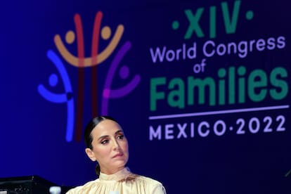 Tamara Falcó en el Congreso Mundial de Familias de Ciudad de México en 2022.