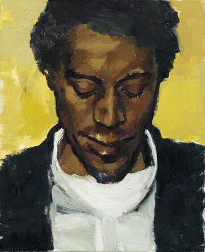 'Citrine by the Ounce' 2014, de Lynette Yiadom-Boakye. 

