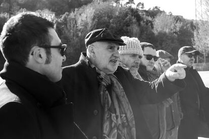 La actual formación de Os Resentidos. Antón Reixa (voz), Xabier Soto (guitarra), Anxo Graña (gaita), Pablo Vidal (bajo), Gabriel Villar (segunda guitarra) y Kino Seoane (batería)