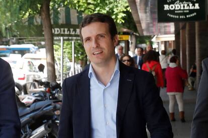 Pablo Casado, l'11 de juny a Madrid.
