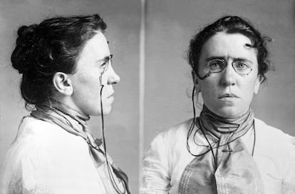 La anarcocomunista estadounidense de origen ruso Emma Goldman (1869-1940).