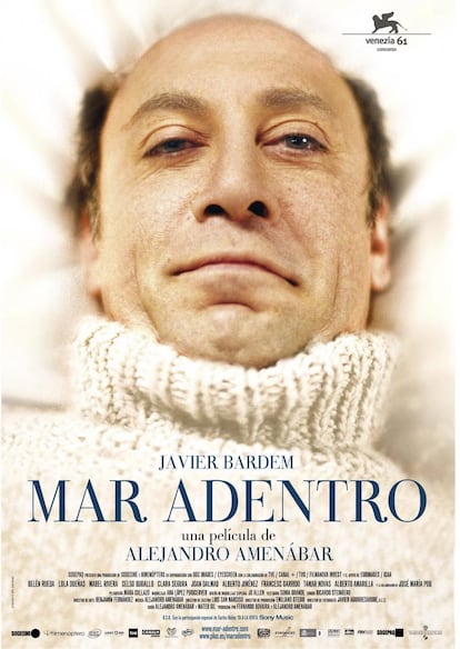 Cartel de la película 'Mar adentro', de Alejandro Amenábar.