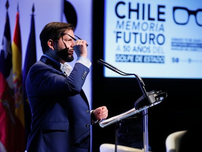 Gabriel Boric. Conmemoración de los 50 años del golpe de Estado en Chile